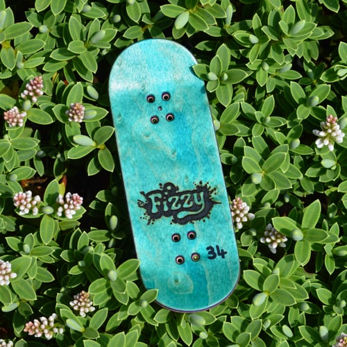 Image of 34mm Fizzy Abstract Art Split Ply Deck Blue/Purple