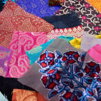 Image 5 of Brocade Silk Velvet Offcuts Craft Pack 50 Pieces