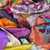 Image 3 of Brocade Silk Velvet Offcuts Craft Pack 50 Pieces