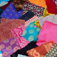 Image 4 of Brocade Silk Velvet Offcuts Craft Pack 50 Pieces