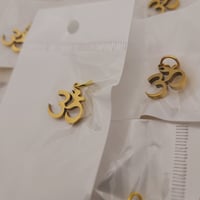 Image 2 of OM Pendant Charms Accessory GOLD Color for DIY Jewelry Necklace Pendant - Pack of 6