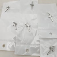 Image 1 of 6pcs/lot CROSS Pendant Charms Accessory Steel Color for DIY Jewelry Necklace Pendant  Cross C