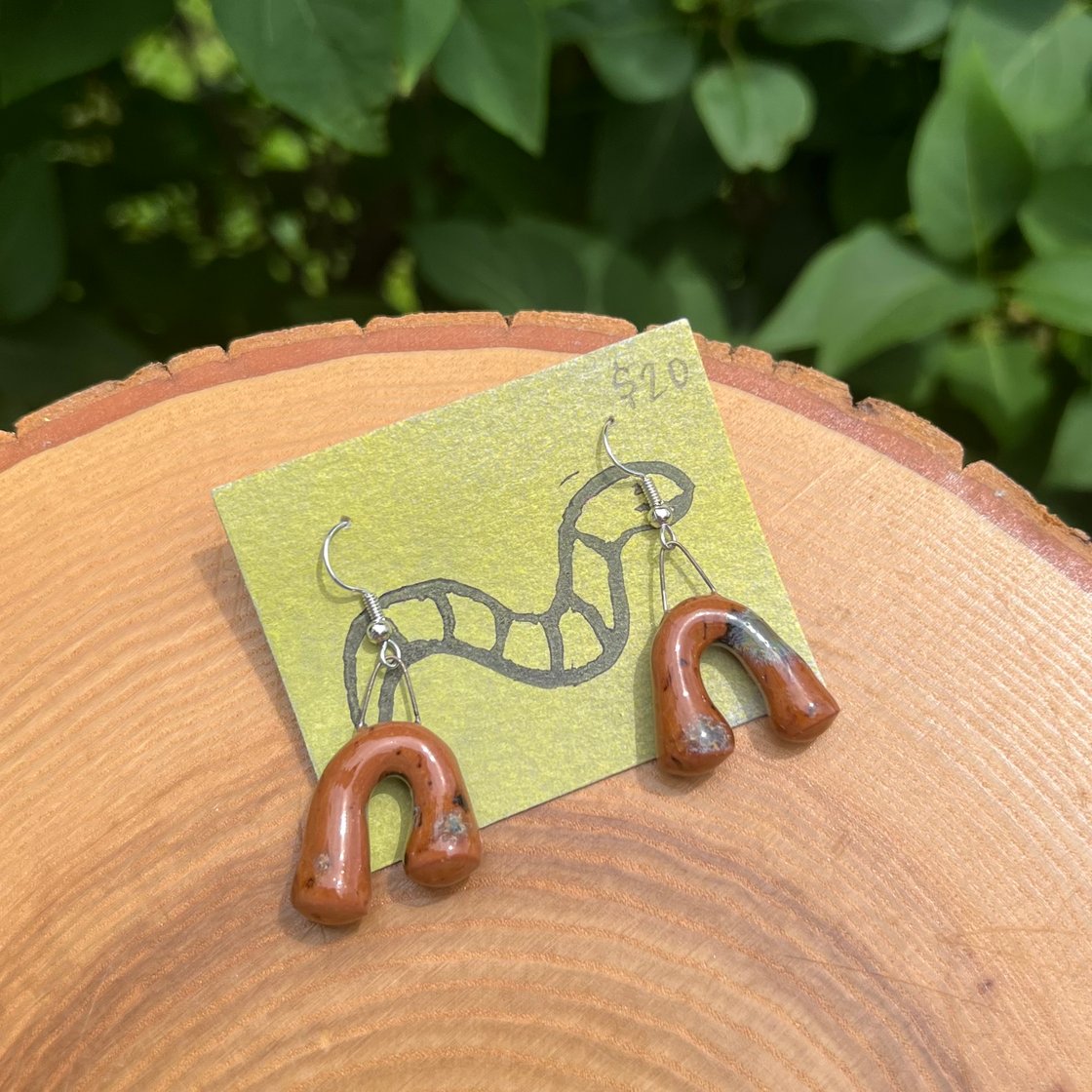 Image of blobby arch earrings