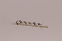 Image 2 of Silver Tie Clip - Hammered Texture