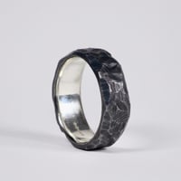 Image 1 of Carved Silver Ring