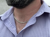Image 2 of Silver Mens 20 inch Curb Chain