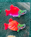 Chibi Salmon Stickers