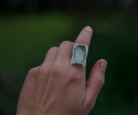 Image 1 of royston turquoise ring (7.5)