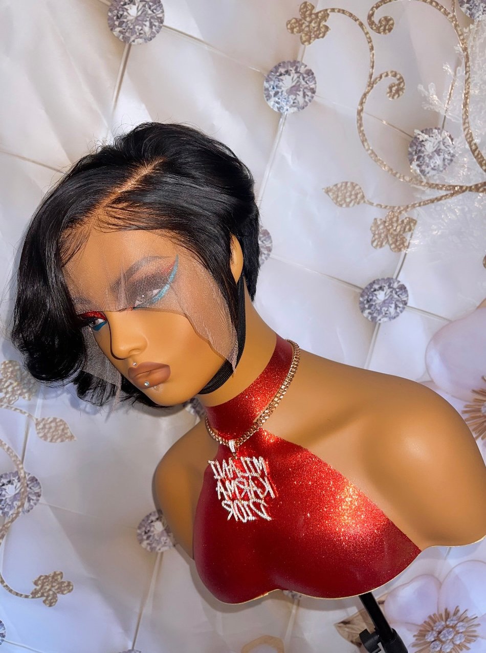 Pixie Cut hand sewn frontal unit