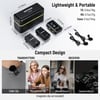 NEEWER CM28 Wireless Lavalier Microphone with Charging Case 1 Click Noise Canceling Audio Lapel Mic 