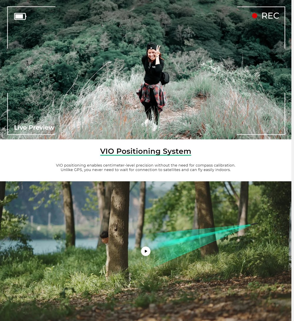 HOVERAir X1 Self Flying Camera Pocket Sized Drone HDR Video Capture Palm Takeoff Intelligent Flight