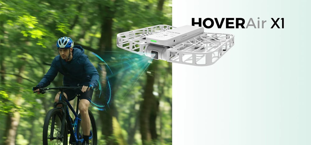 HOVERAir X1 Self Flying Camera Pocket Sized Drone HDR Video Capture Palm Takeoff Intelligent Flight