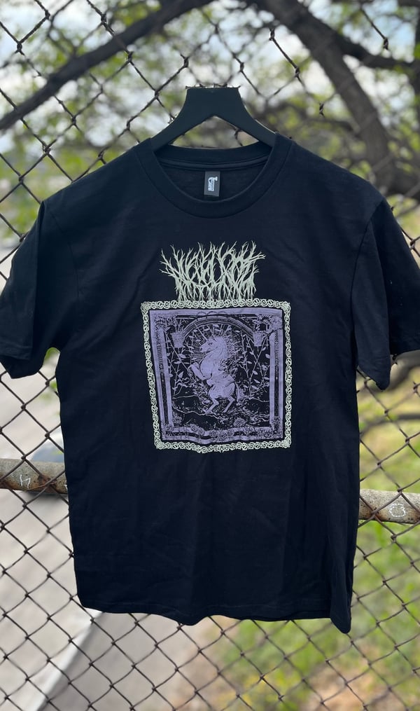 Image of 'Unicorn/Black Hunt' t shirt