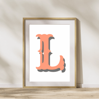 Image 5 of Circus Personalised Initial Print