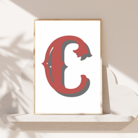 Image 4 of Circus Personalised Initial Print