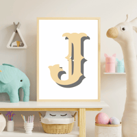 Image 2 of Circus Personalised Initial Print