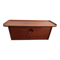Image 1 of Rare Wall Shelf Cabinet by Ludvig Pontoppidan, Denmark, 1960s