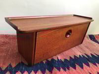 Image 2 of Rare Wall Shelf Cabinet by Ludvig Pontoppidan, Denmark, 1960s