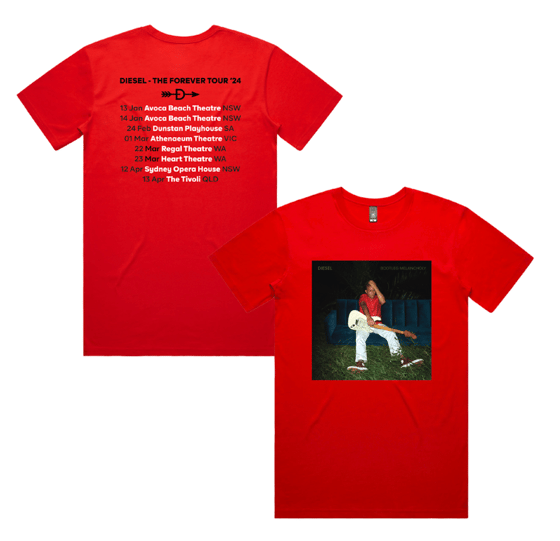 Image of The Forever Tour Tee - RED - LIMITED STOCK