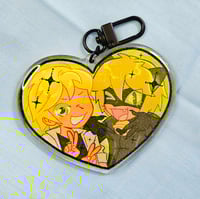 Image 2 of Heart Shaped Daring Duo Charms