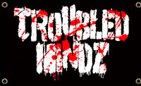 Troubled Mindz Bloody Logo 2x3 Wall Flag