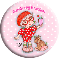 Image 3 of Juneberry Smoothie Character Postcard with Button