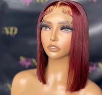 Image 3 of 99J Brazilian Straight Frontal Bob Wig
