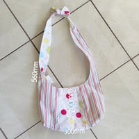 Image 5 of Bubbles and Strips - Child's Sling Bag Reversible