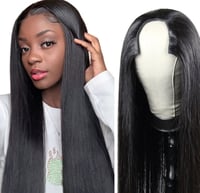 Image 1 of U-Part Brazilian Straight Wig