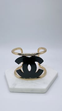 Image 1 of C gold and black cuff