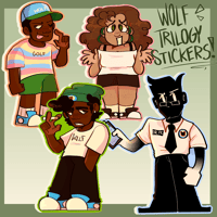WOLF TRILOGY STICKER SET