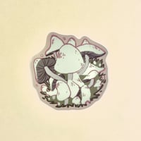 Image of White Mushrooms Sticker