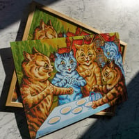 Image 1 of Cats tea party | Louis Wain | Art Poster | Vintage Poster