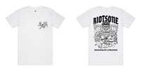 *PRE-ORDER*: DEGENERATE ATHLETICS TEE WHITE - Pocket Print & Back Print.