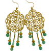 LAST PAIR - Gold Marrakech Deluxe Earrings 1.