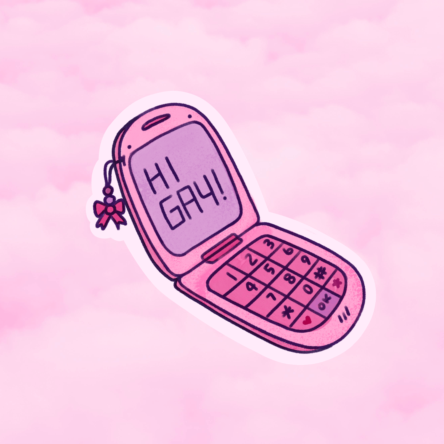 Hi Gay! Sticker