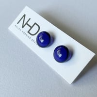 Image 1 of Stud Earrings - Violet Transparent