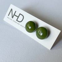 Image 1 of Stud Earrings - Olive