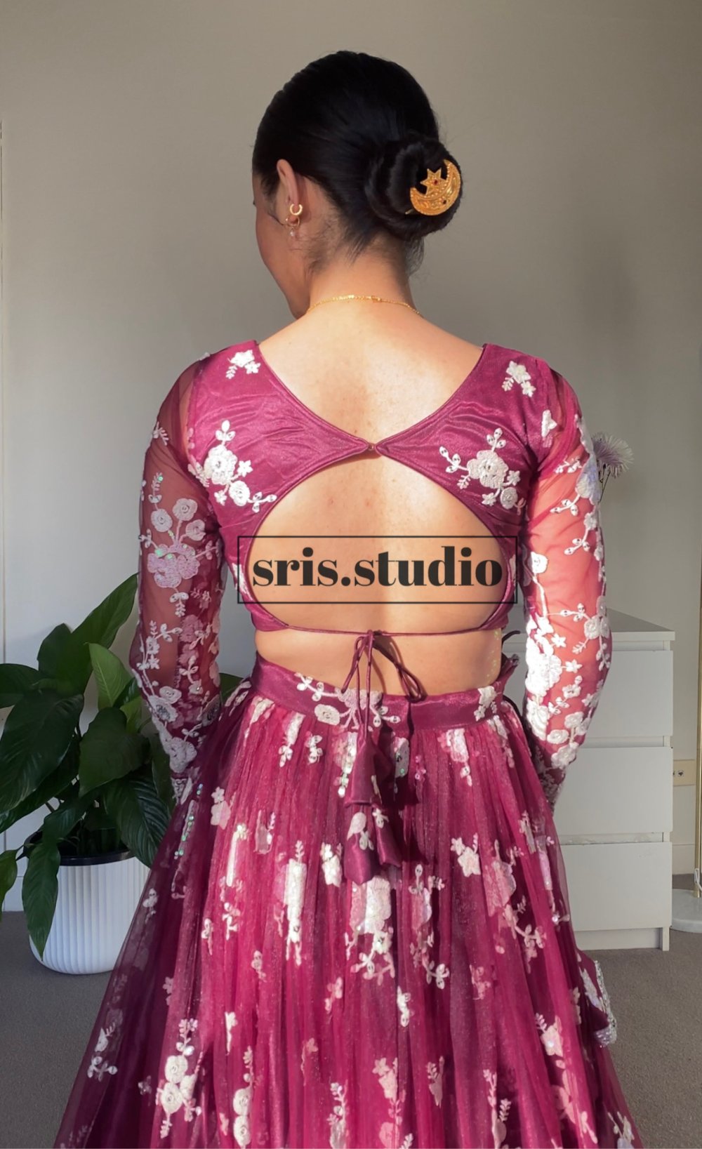 Image of Cherry me 3 piece lehenga set 