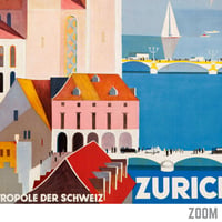 Image 2 of Zurich | Otto Baumberger - 1928 | Travel Poster | Vintage Poster