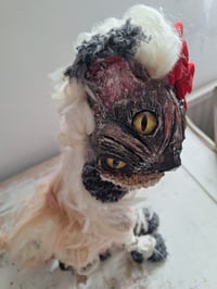 Image 13 of Molly Moggy. Large Creepy Witch Cat. Alternative Home Decoration. Halloween Scary Cat. Custom Made 