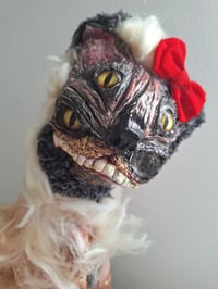 Image 1 of Molly Moggy. Large Creepy Witch Cat. Alternative Home Decoration. Halloween Scary Cat. Custom Made 