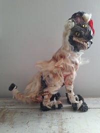 Image 2 of Molly Moggy. Large Creepy Witch Cat. Alternative Home Decoration. Halloween Scary Cat. Custom Made 