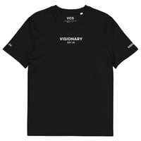 Image 1 of Visionary Est 24 Designer Luxury Modern Unisex Organic Cotton Graphic Fashion T-Shirt