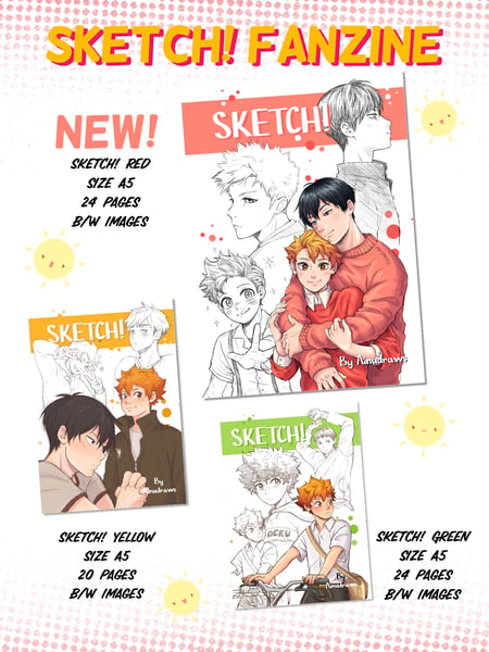 Image of Sketch! Fanzine [Yellow, Green, (New!)Red]