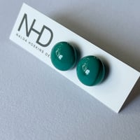 Image 1 of Stud Earrings - Jade Green