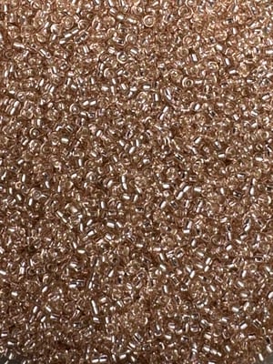 Silverlined light blush, Miyuki seed beads