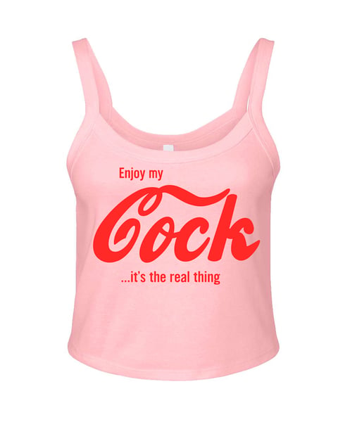 Image of ENJOY MY COCK - PINK - TANK