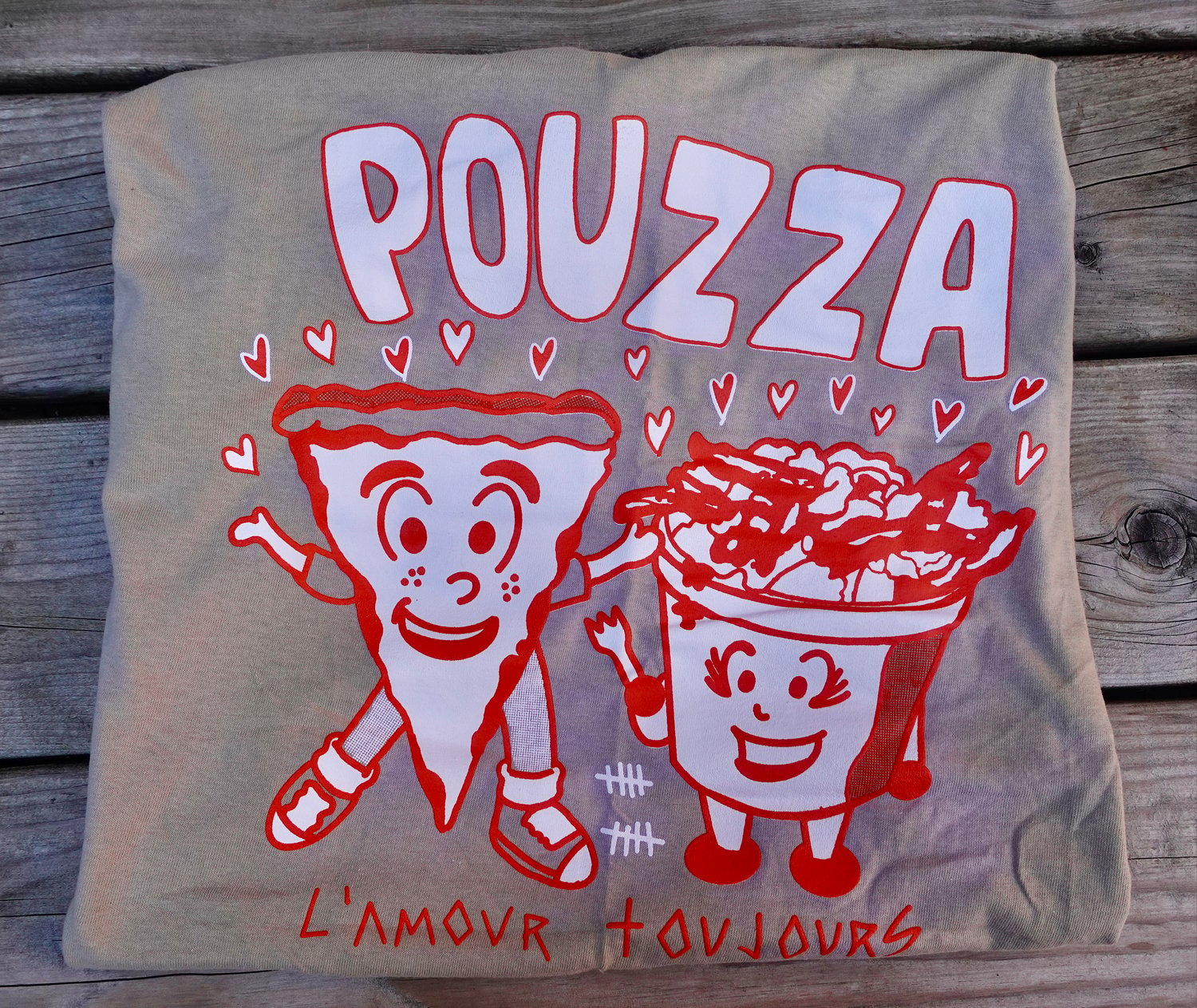 Image of L'Amour Toujours T-Shirt ( DÉFAUT - lire description ) XL SEULEMENT!!