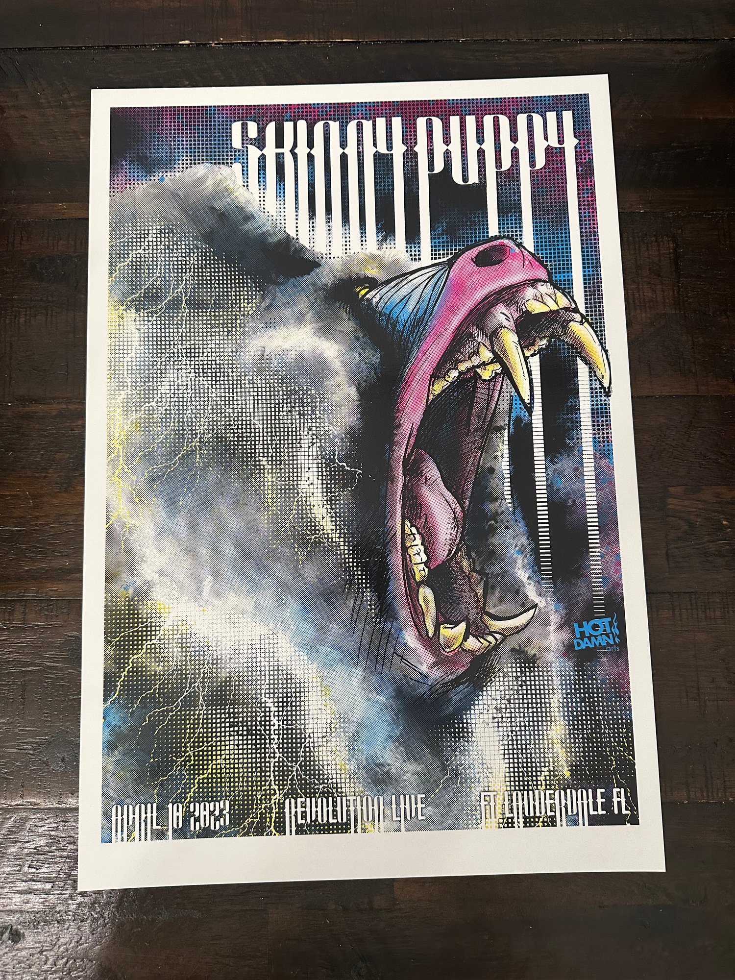 SKINNY PUPPY GIG POSTER 2023 Fort Lauderdale